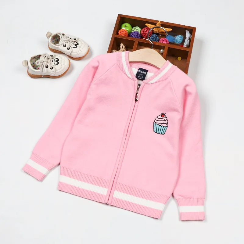 Детская одежда для девочек; Новинка года; стильная осенняя одежда; свободное хлопковое пальто-свитер; модная детская рубашка на молнии; свитер