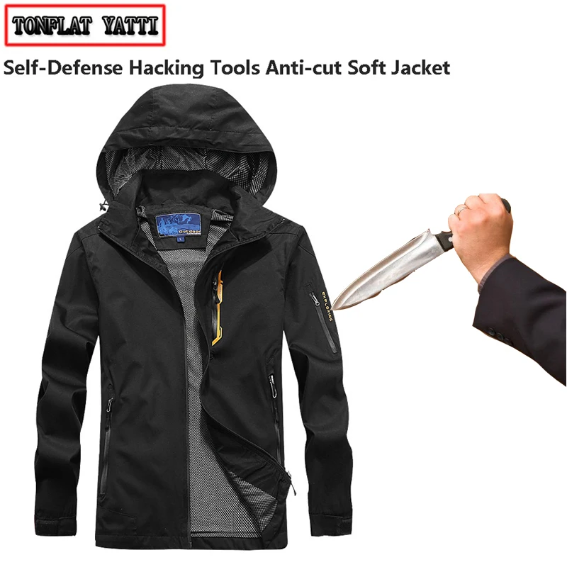 Anti-Stab Jacket Men UHMWPE Anti-thorn Hood Lightweight Soft