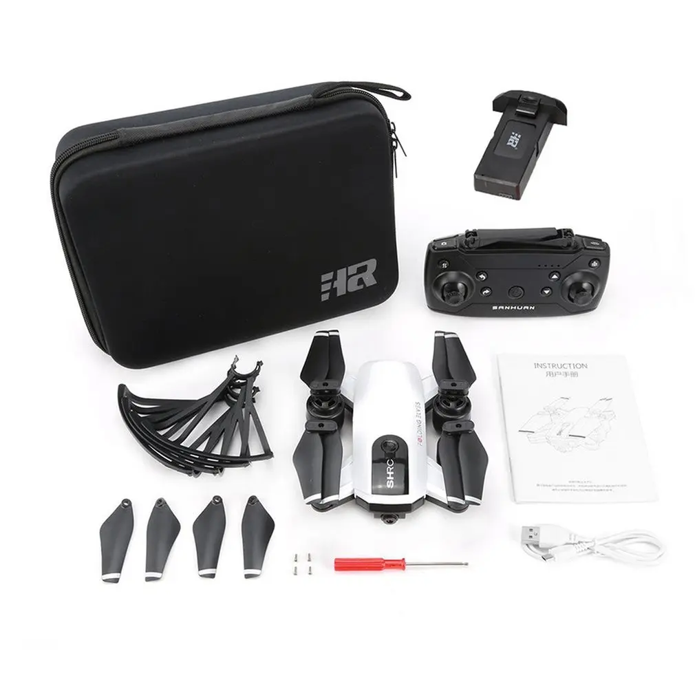 

H1G RC Drone Quadcopter 720P 2.4G FPV Aircraft Plane GPS Positioning Mobile Phone Control Foldable VR Live Flight 25min Flying
