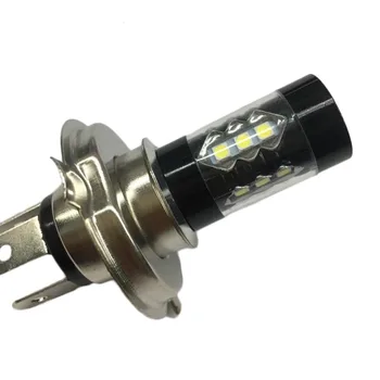 

1 Piece H4 80W 6500K LED Light Super Bright White Tail Turn Brake Head Car Light Lamp Bulb High Quality Drop Shipping