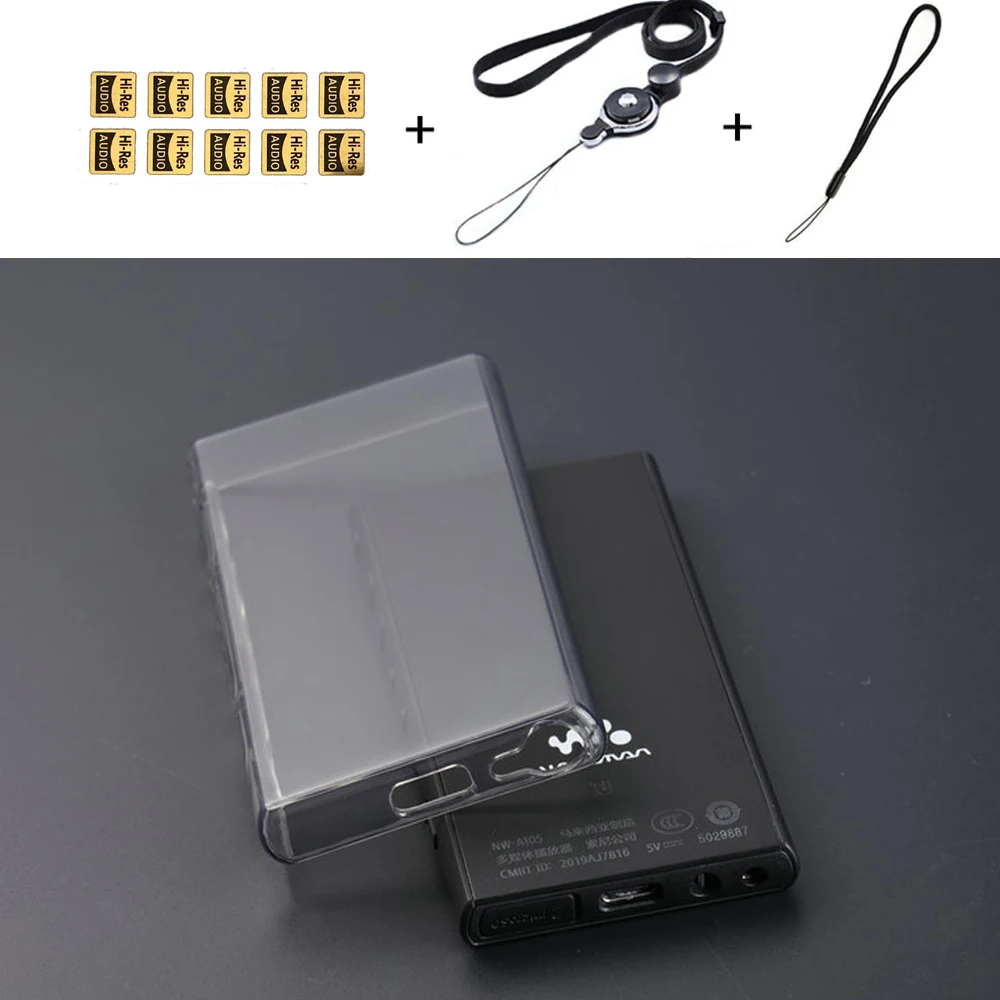 Soft Clear TPU Protective Case Cover for Sony Walkman NW-A105 A105HN A106 A106HN A100 A100TPS