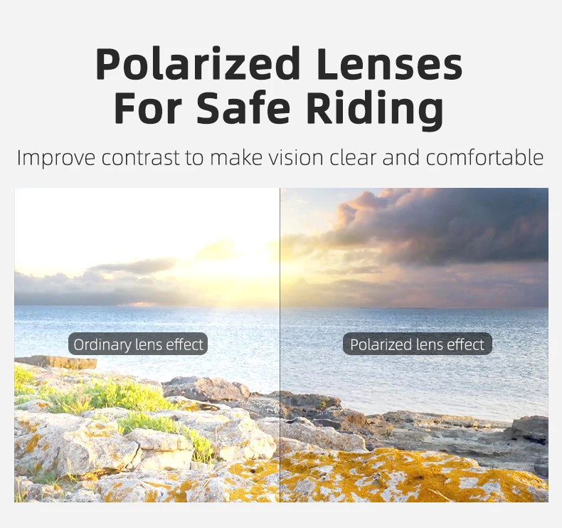 ROCKBROS Polarized Sports Men Sunglasses Road Cycling Glasses Mountain Bike Bicycle Riding Protection Goggles Eyewear 5 Lens