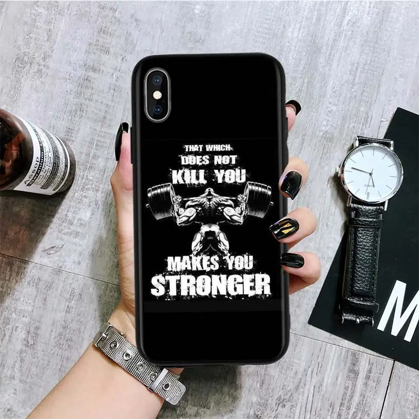Черный чехол для iPhone 11 Pro XS MAX XR 7 8 6 6S Plus X 10 Ten 5 5S SE чехол для телефона
