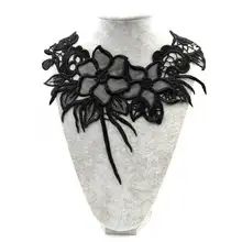 Вышивка шеи воротник diy поддельные съемные воротники водорастворимые Женская бутоньерка трехмерные кружевные аксессуары