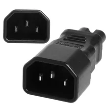 Aliexpress - IEC 320 Kettle 3-Pin C14 Male To C7 Female Power Converter Adapter Plug-Socket