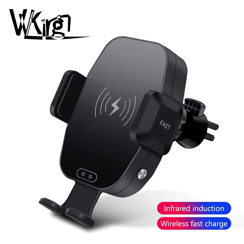  VVKing Qi Wireless Car Charger For iPhone Xs Max Xr X Samsung S10 S9 Intelligent Infrared Fast Wirl