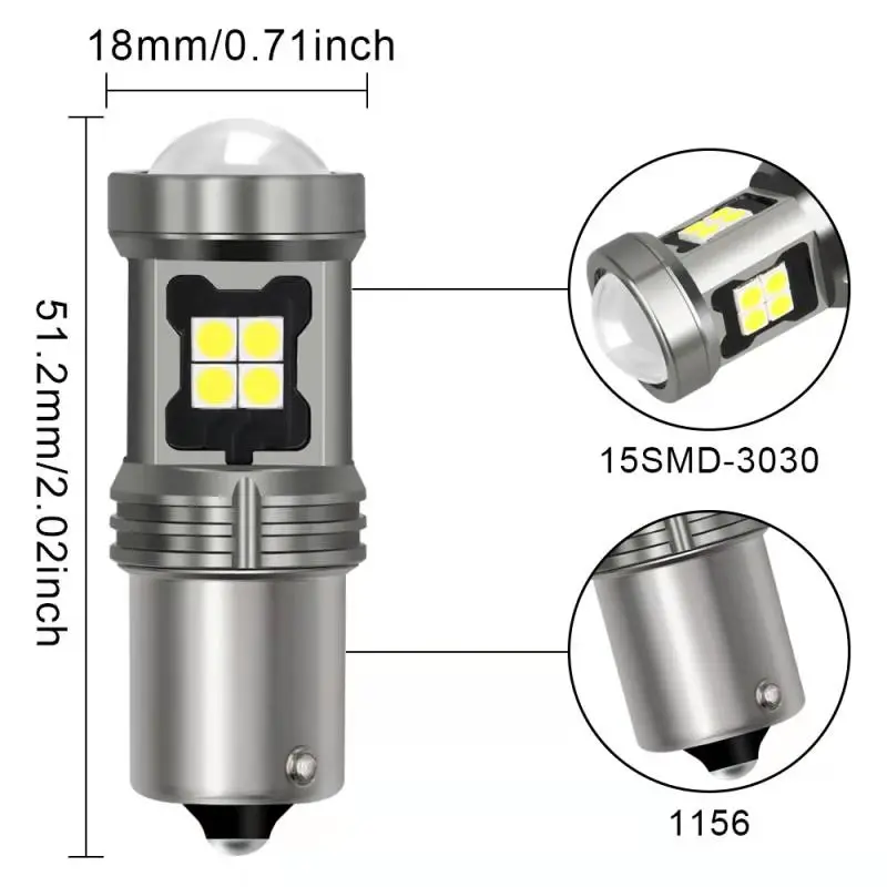 2 шт. T20 W21W 7440 светодиодный 3030 15SMD W21/5 Вт 7443 1156 P21W светодиодный BA15S PY21W BAU15S 1157 BAY15D 3156 3157/оборудование для нанесения покрытия фонарь заднего хода