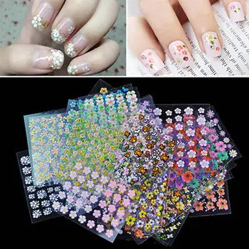

30 Sheets Nail Art Design Water Flower Transfer Set Nails Sticker Easy to use Floer Nails Wraps Decals
