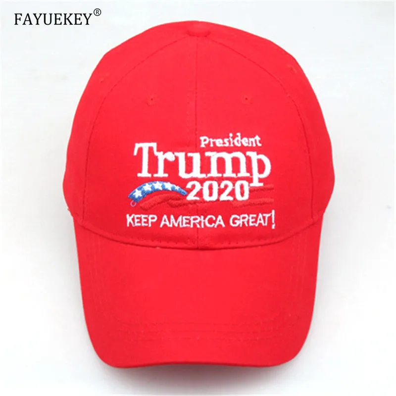 

New President Trump 2020 Red Black Baseball Cap Keep America Great Again Adjustable Snapback Embroidery Bone Trucker Sun Cap