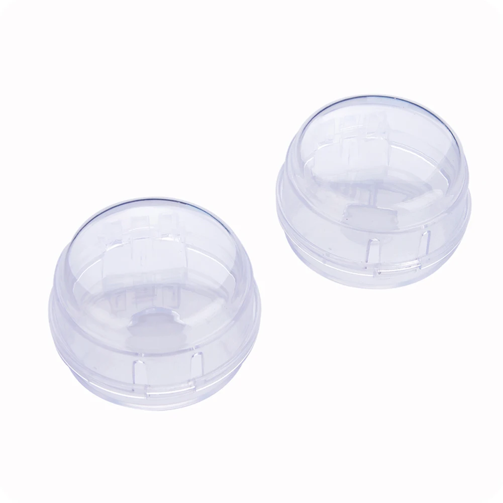 

2pcs Translucent Care Home Non Toxic Gas Cooker Heat Proof Protection Stove Knob Cover Removable Baby Safety Locking Kitchen
