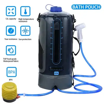 

12L Portable Foldable TPU Cooking Traveling Shower Bag Hiking Heating Bathing Solar Energy Large Capacity Outdoor Camping Beach