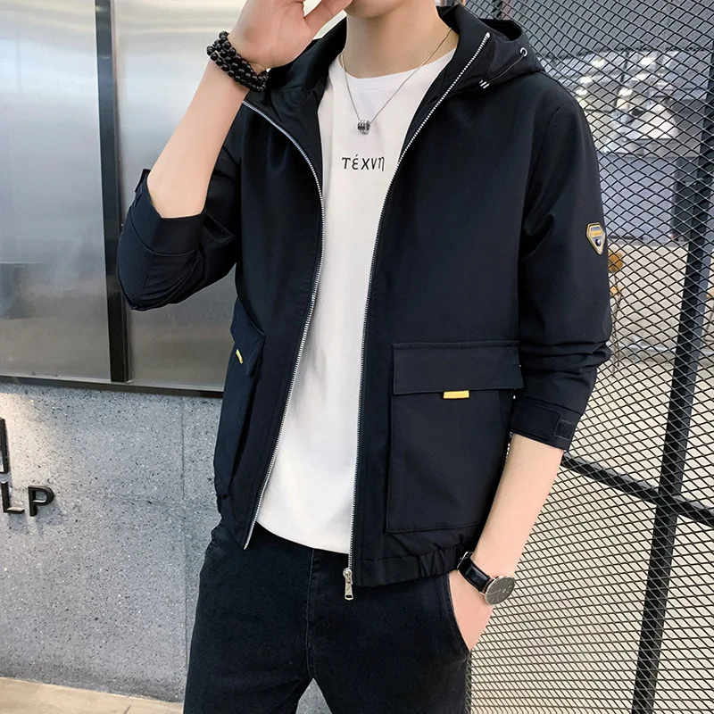 

Spring Clothing Coat Men's Thin Casual Jacket 2020 New Style Korean-style Trend Slim Fit Handsome Online Celebrity Spring And Au