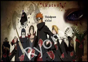 

HOT "Naruto Akatsuki"Poster vintage Classic Anime Cartoon Kraft Paper Poster Painting Wall Stickers Home Decorative living room