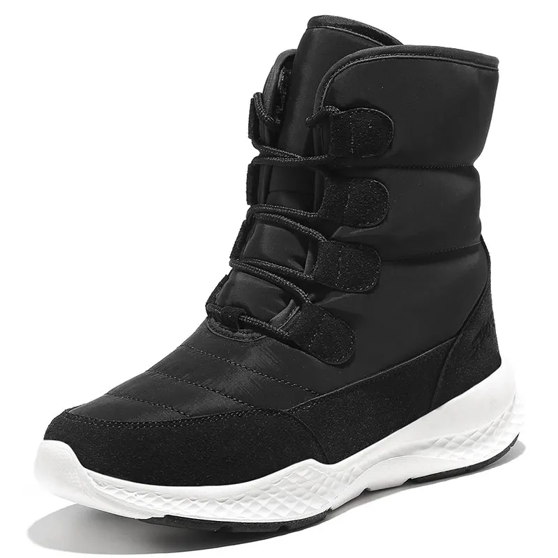 

Women Boots snow High plush Ankle suede fur winter Boots soft flock boots Smooth botas mujer