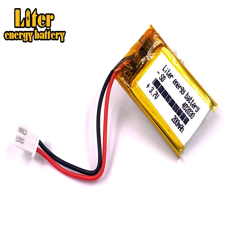 JST разъем XH 2 54 мм Американская классификация проводов 2р 402030 3 7 V 200mAh литий