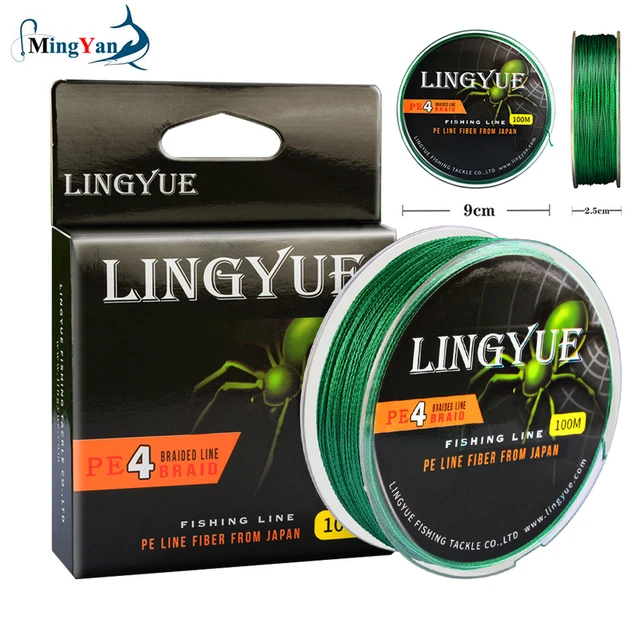 NEW Fishing Line 4 Strands PE Braided 100 Meters Multifilament