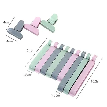 

12pcs Vacuum Sealing Clamp Mini Food Storage Bag Sealer Plastic Food Grade Bag Clips Kitchen Tool