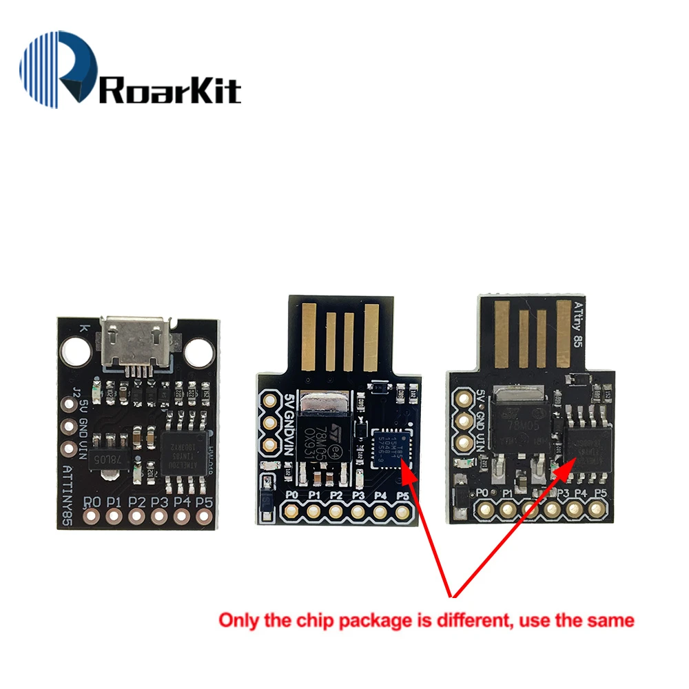 Digispark kickstarter miniature minimal Development Board ATTINY85 Module  for Arduino usb ATtiny13A/ATtiny25/ATtiny45 connector