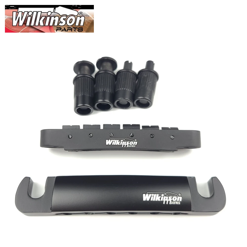 Оригинальный Электрический гитарный мост Wilkinson Black Tune-O-Matic для Lespaul LP SG Guitar WOGT1 + WOGB2