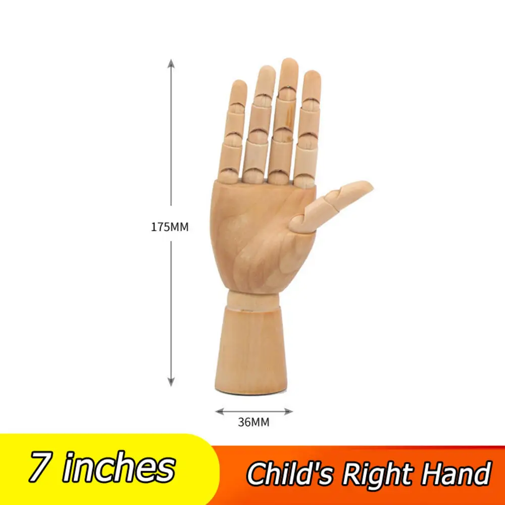 Wooden Human Body Model Artist Mannequin Hand Joint Model Movable Adjustable Limbs Mannequin Sketch Home Desktop Accessories 