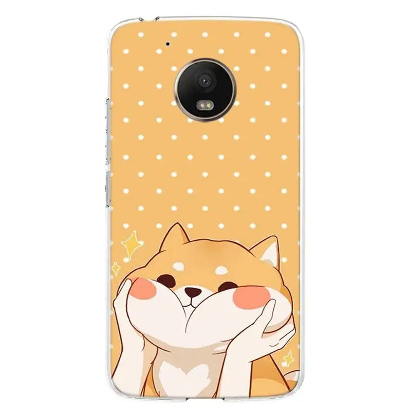Cute Corgi Dog Cover Phone Case For Motorola Moto G7 G6 G5S G5 E4 Plus G4 E5 Play Power EU Gift Fit Patterned Coque - Цвет: TW111-9