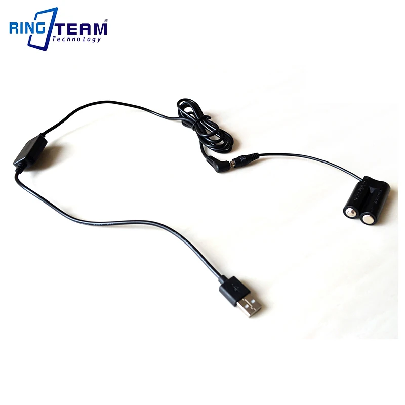 Usb-накопитель адаптер питания кабель 2,5*0,7 мм подходит DR-DC10 DC муфта для камеры Canon A1300 A1400 A800 A810 SX150 IS SX160