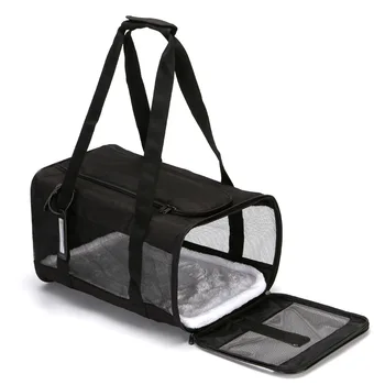 

Pet Airline Approved Soft-Sided Mesh Pet Travel Carrier for Dogs and Cats Small Medium Size Pet Supplies