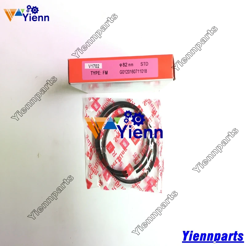 Поршневое кольцо V1702 V1702BA 15201-21050 для Kubota BOBCAT CLART 743 погрузчики с бортовым поворотом