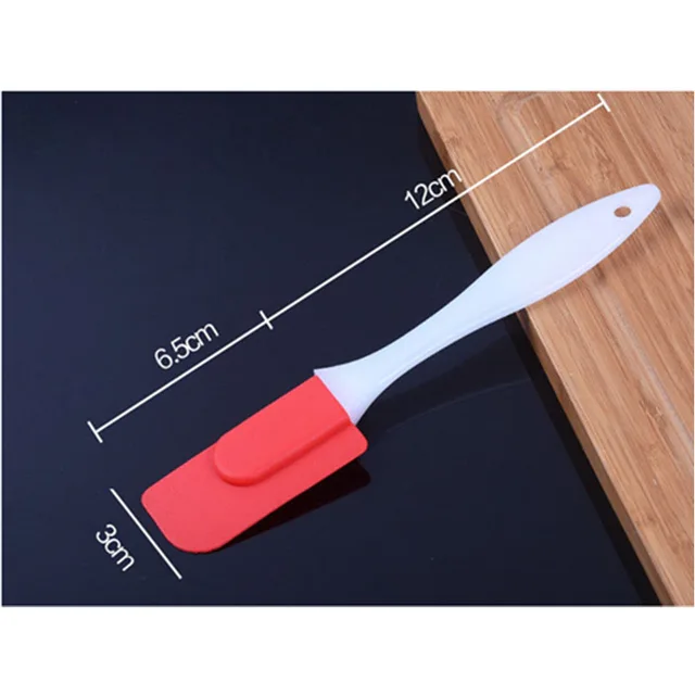 Kitchen Accessories Silicone Cake Butter Blender Cream Mixture Spatula Scraper Cake Spatula Baking Tools Kitchen Utensils Baking S-Red