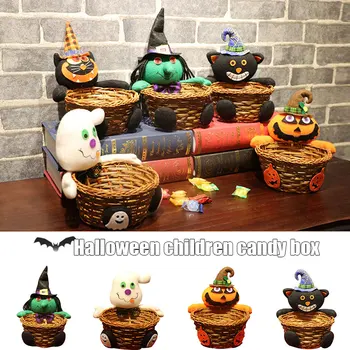 

Newest Halloween Candy Storage Basket Children Candy Box Home Party Halloween Decor Props