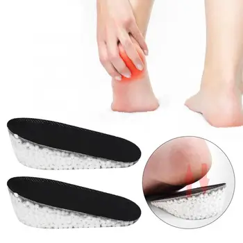 

1 Pair Height Increase Insole Half Invisible Heel Insert Shoes Lift Pad Taller Cushion Heightening Insole Shoes Pad