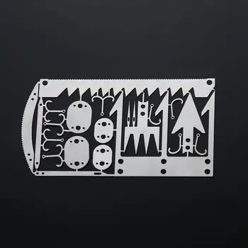 

22 In 1 Fishing Tackle Hook Card Edc Tool Multi-functional Pocket Survival Tool Camping Emergency Survival Tools