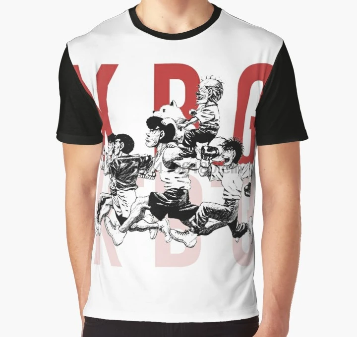Принт по всему миру 3D футболка Мужская забавная k.b. G Team-Hajime No Ippo полная печать