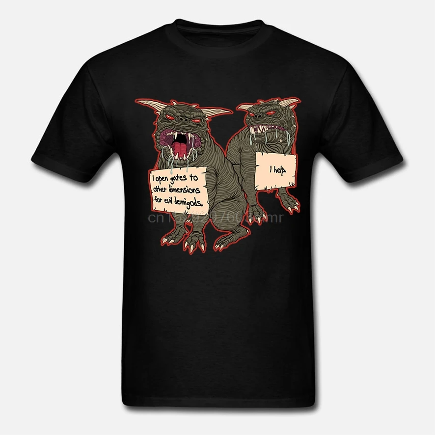 Men Short sleeve tshirt Terror Dog Shaming Ghostbusters T Shirt Women t-shirt | Мужская одежда