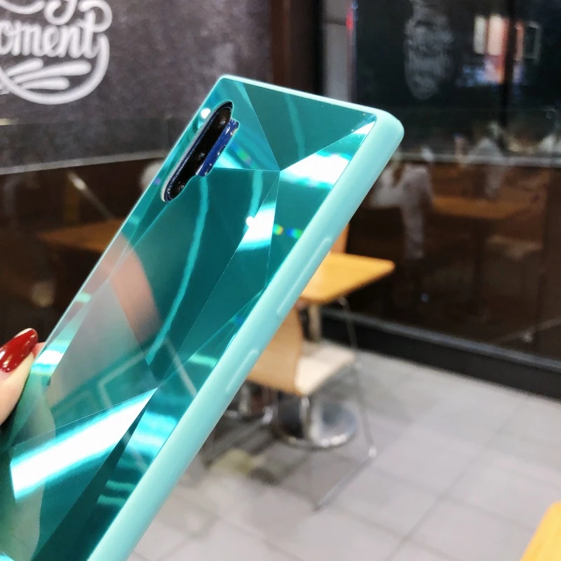 Алмазный 3D зеркальный чехол для телефона samsung Galaxy S10 S10E S9 S8 Plus Note 10 9 8 крышка A10 A10S A20