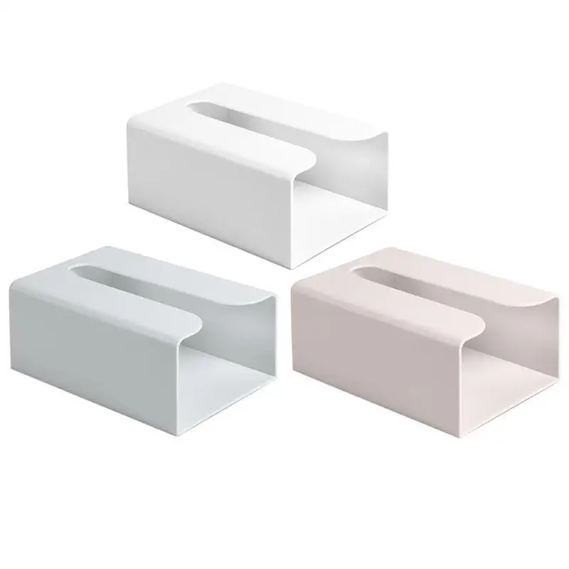 

Punch-free Paper Box Toilet Tissue Tray Creative Simplicity Multi-function Save Space Paper Holder Rack Roll Towel Organizer
