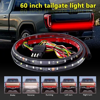 

60" Truck Tailgate LED Strip Light Bar Reverse Brake Stop Turn Signal Light For Chevy Ford Dodge Pick Up Tail Lamp
