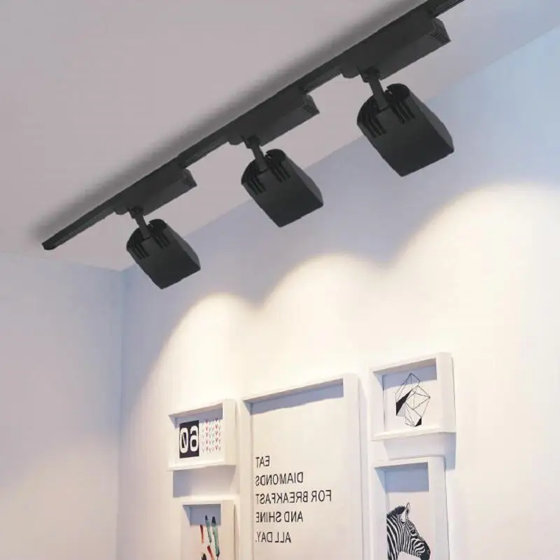 NEW fashion 40W COB LED track light 120degrees angle Rail lamp backdrop lighting fixture spot lighting