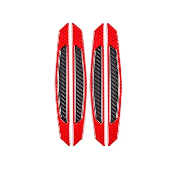 

2Pcs Safety Reflective Warning Strips Carbon Fiber Reflective Strips Diamond Body Decoration Stickers Car Reflective Stickers