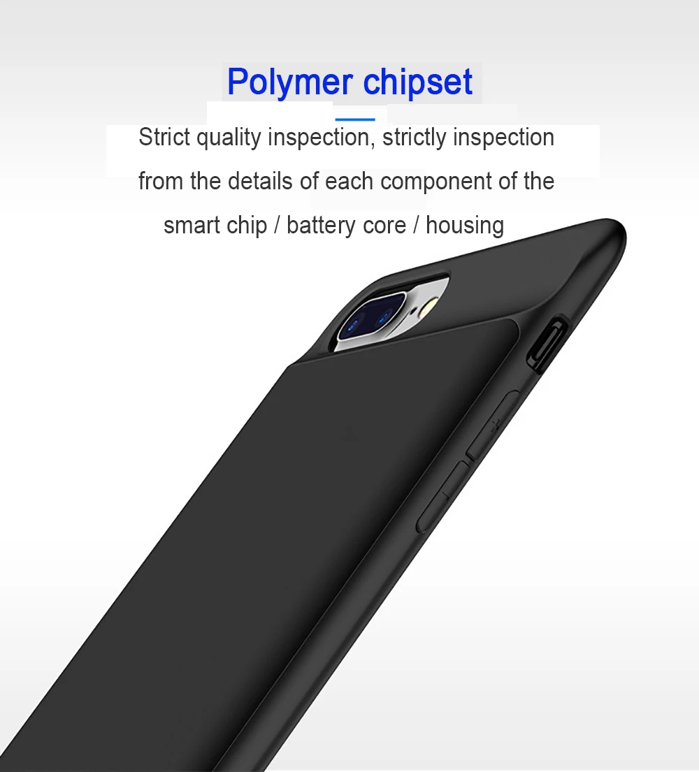 Cases de Carregador de Telefone Powerbank para Iphone Estação de Carregador de Bateria do Telefone Móvel para Iphone Case Plus 6 x 6s 7 8 6 Estojos p/ carregador de bateria