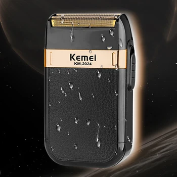 

Electric Kemei Shaver For Men Twin Blade Waterproof Reciprocating Cordless Razor USB Rechargeable Shaving Machine Barber Trimmer