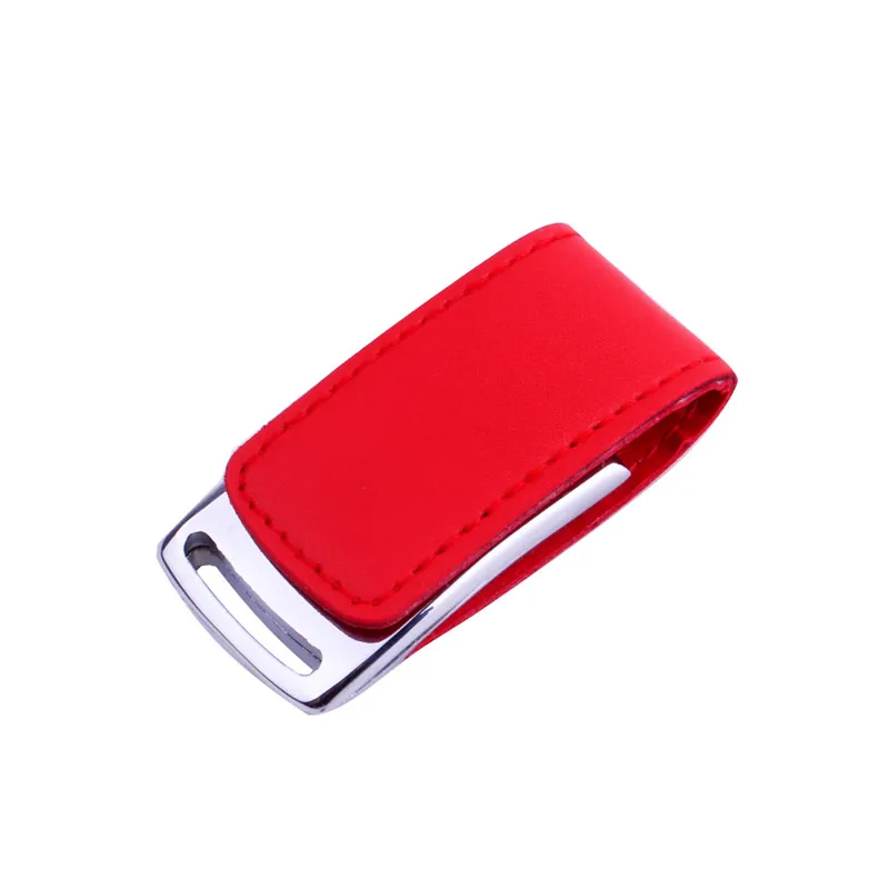 Red JASTER, новинка, металлический USB флеш-накопитель, кожа и металл, брелок, флешка, модный креативный USB 2,0, 64 ГБ, 32 ГБ, 16 ГБ, 8 ГБ, карта памяти, U диск - Цвет: Red