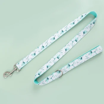 

Leaf design pet leash, unique design comfortable and durable dog collars with name pet accessories for small large dogs