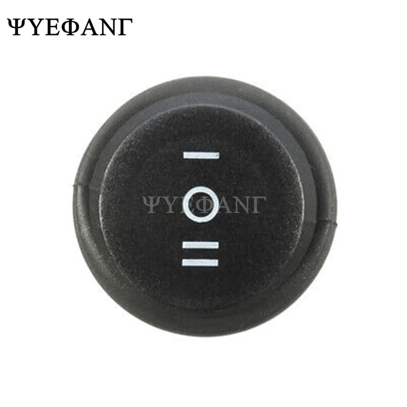 10 шт. 23 мм круглый черный 3 Pin 10A/125V 6A/250V AC позиционный SPDT вкл. ВЫКЛ.|Выключатели| |