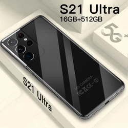 S21 Ultra Smartphone Global Version Mobile Phones 16GB 512GB Android Dual Sim Cell Phone 5G Unlocked 6.7Inch Cellphones