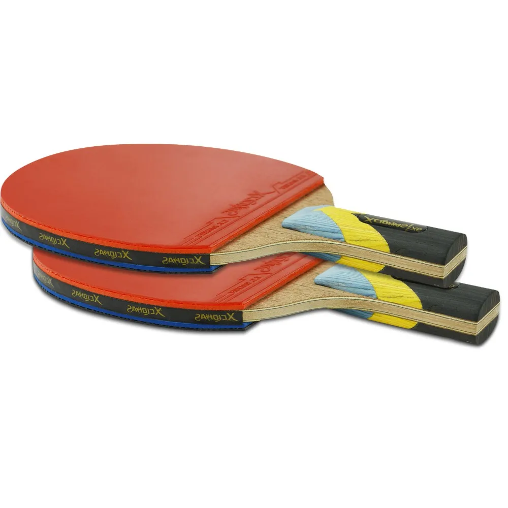 XC LOHAS Table Tennis Racket Set 6 Star Ping Pong Paddle  Professional Racket Ping Pong Racket with Carrying Case Premium Rubber (14)