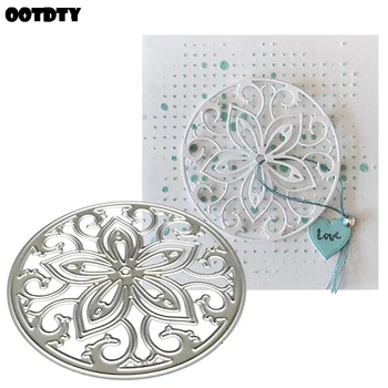 

Circle Lace Metal Cutting Dies Stencil Scrapbooking DIY Album Stamp Paper Card Embossing Decor Craft New Dies for 2020