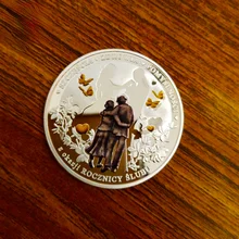

Lucky Love Gold Coins Couple Commemorative Medallion Modern Simple and Colorful Silver Festival Romantic Coins Love Coin