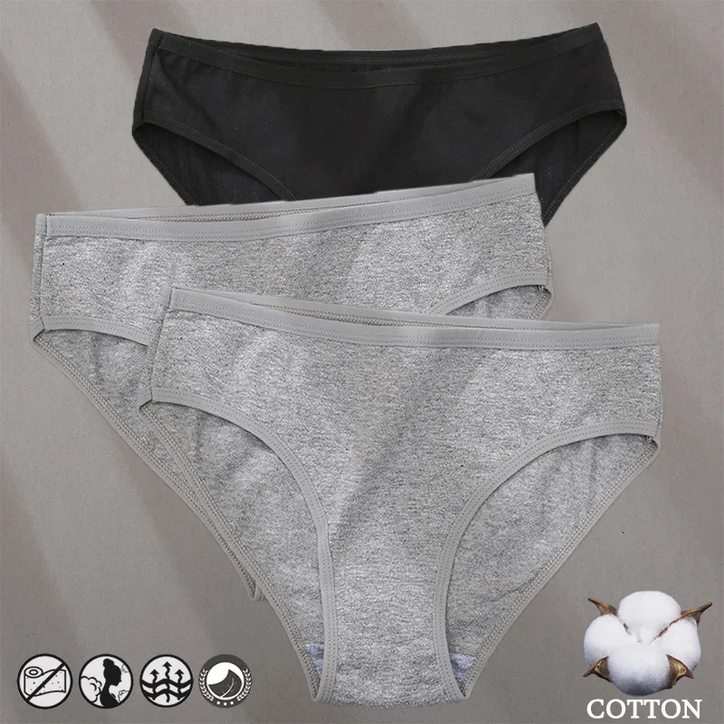 thumbnail image 1 of Bragas de algodón con patrón de diseño Jacquard para mujer, ropa interior Sexy, lencería femenina, calzoncillos íntimos de Color sólido, 1 of 5