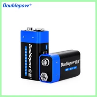 2PCS 9V battery 6F22 Primary & Dry Battery for multimeter alarm microphone iron case Disposable Battery Dry Battery